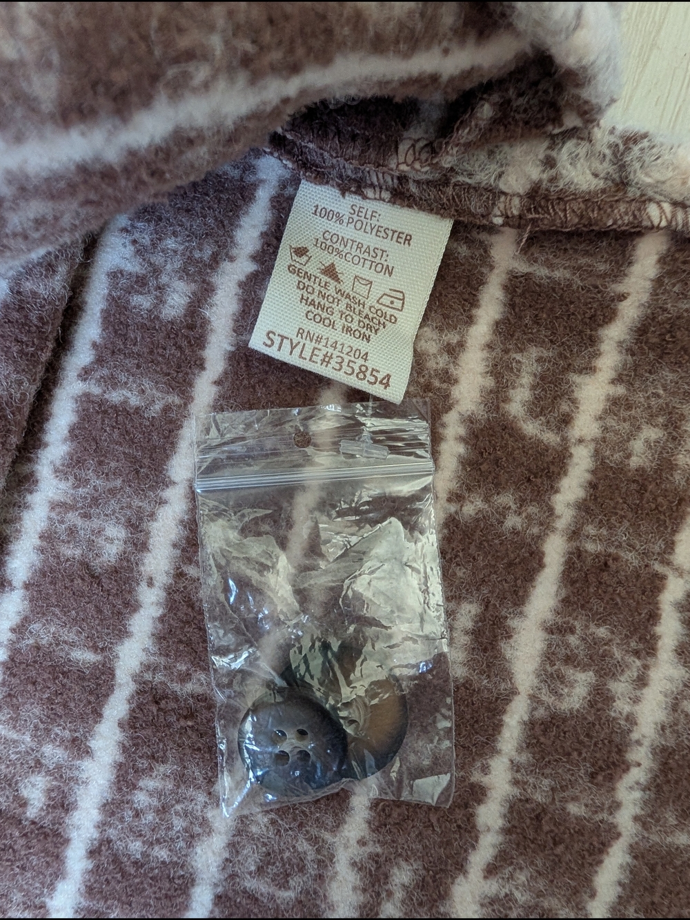 Plaid Button-Up Tweed Shacket - Picture 3 of 6